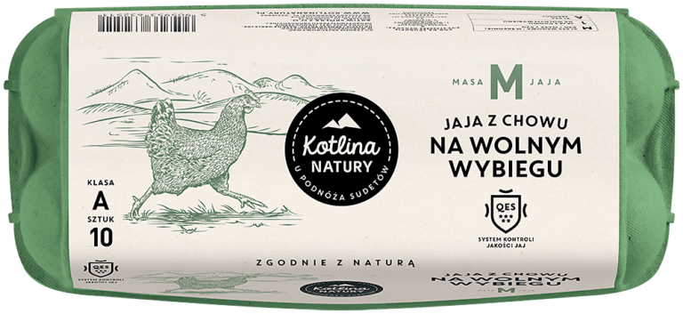 Opakowanie jaj - zielone